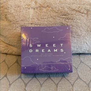 Sweet Dreams Purple Satin Pillow Set